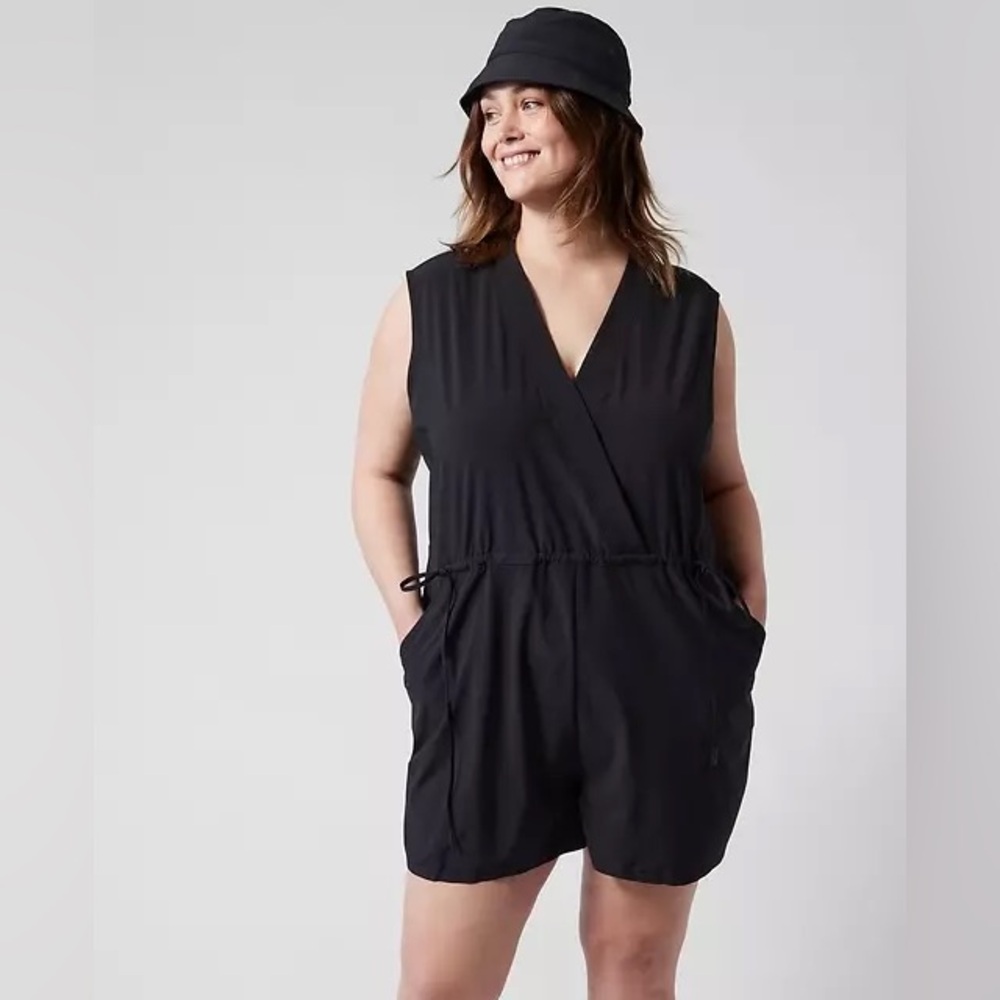NWT Athleta Marlow Romper - size 1X in black